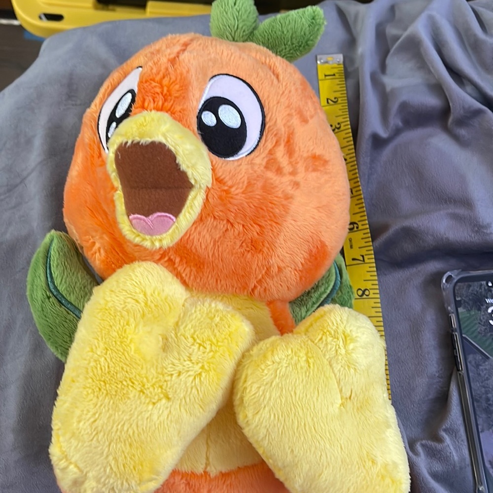 Disney Parks Orange Bird Big Feet 10" Plush toy